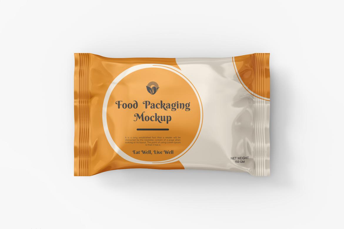 Glossy Snack Package Mockup