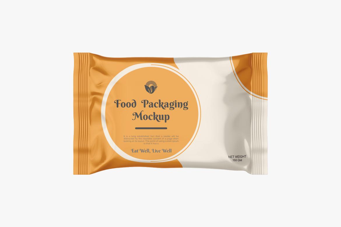Glossy Snack Package Mockup