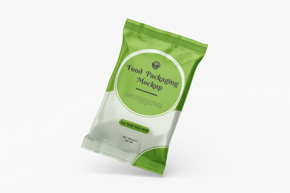 Glossy Snack Package Mockup