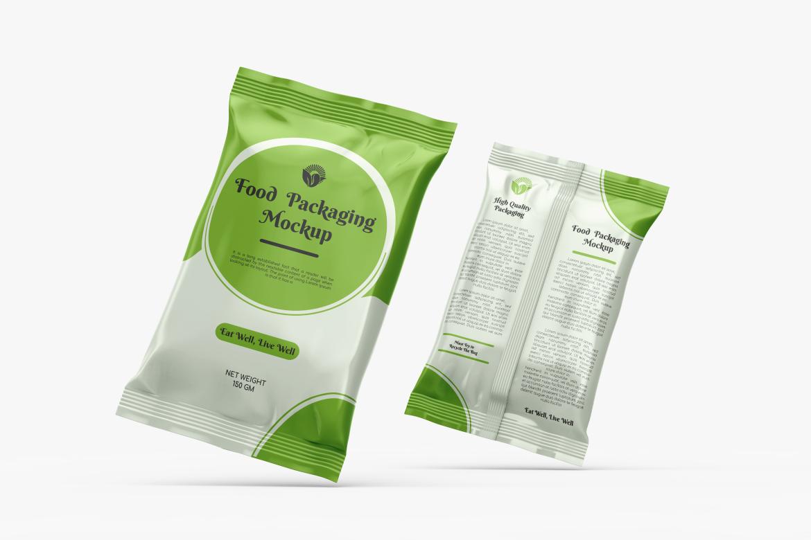 Glossy Snack Package Mockup