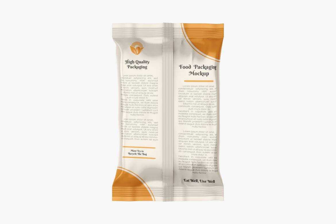 Glossy Snack Package Mockup