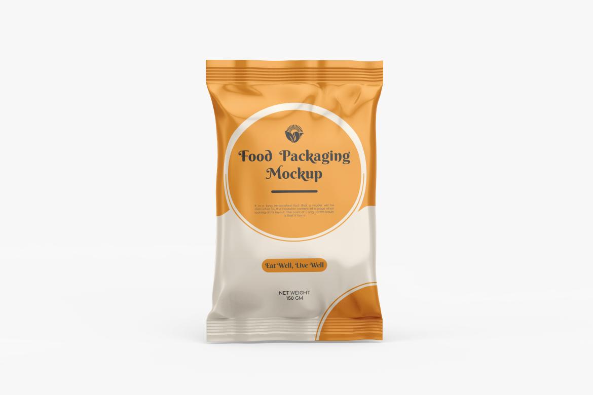 Glossy Snack Package Mockup
