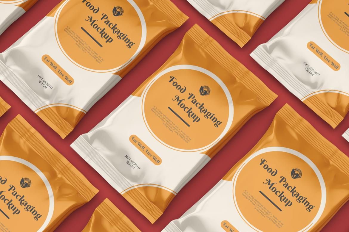 Glossy Snack Package Mockup