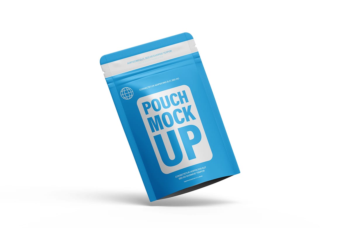 Small Zipper Pouch Packaging Design Mockup