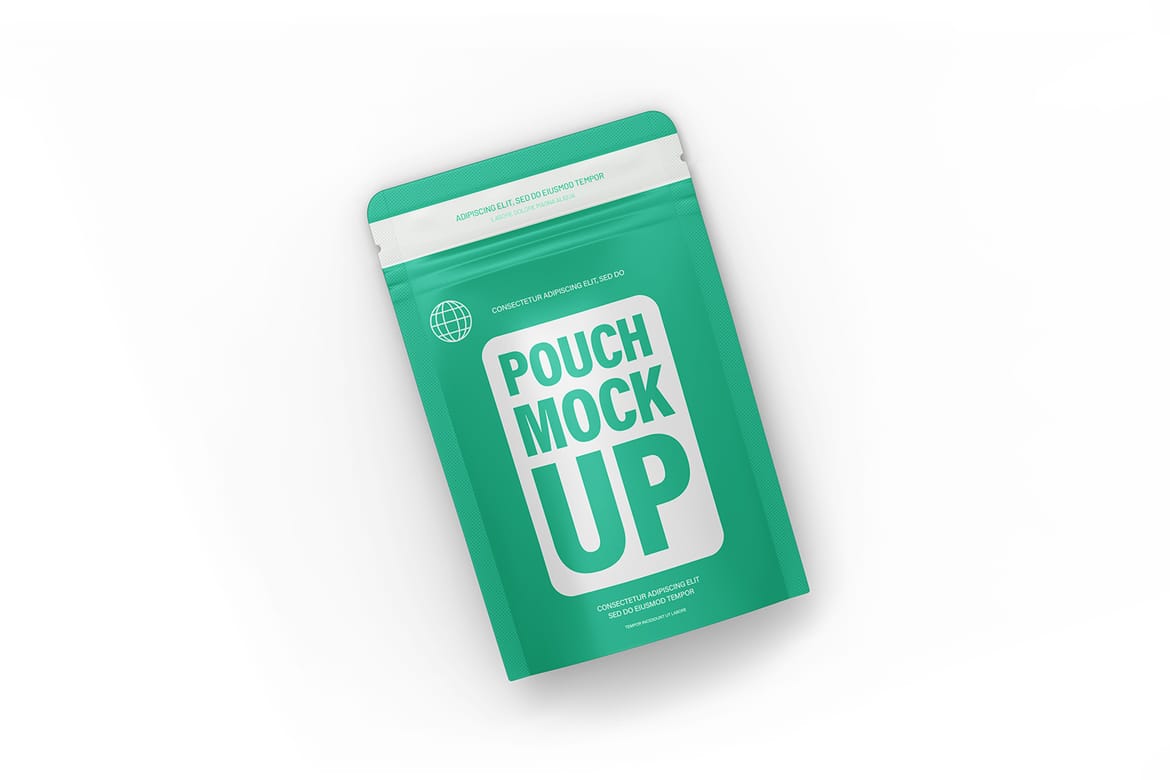 Small Zipper Pouch Packaging Design Mockup