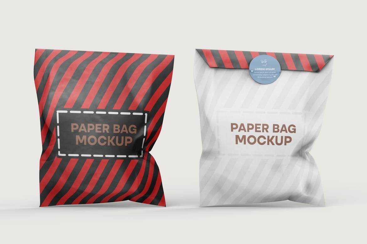 Craft Paper Bags Treat Candy Bag Mockup