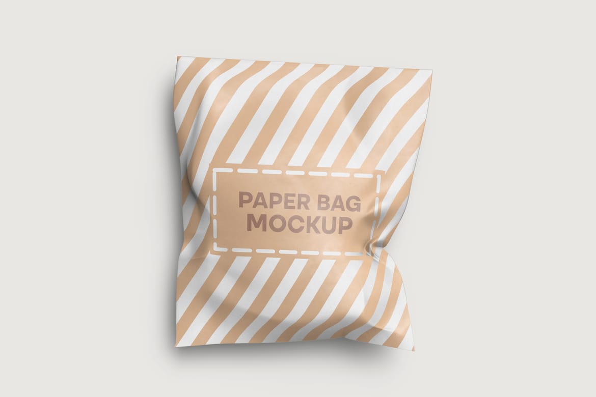 Craft Paper Bags Treat Candy Bag Mockup