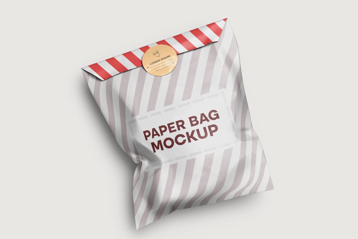 Craft Paper Bags Treat Candy Bag Mockup