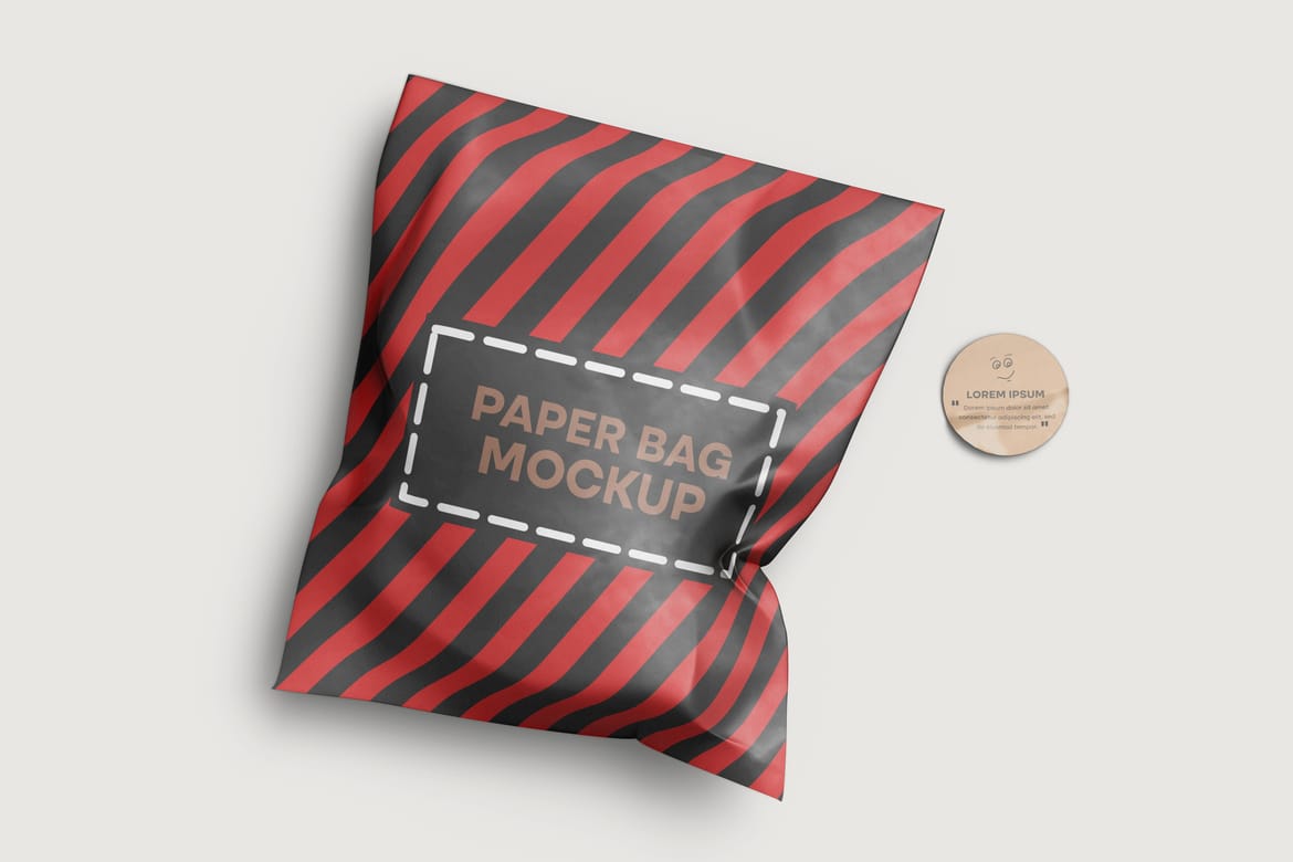 Craft Paper Bags Treat Candy Bag Mockup
