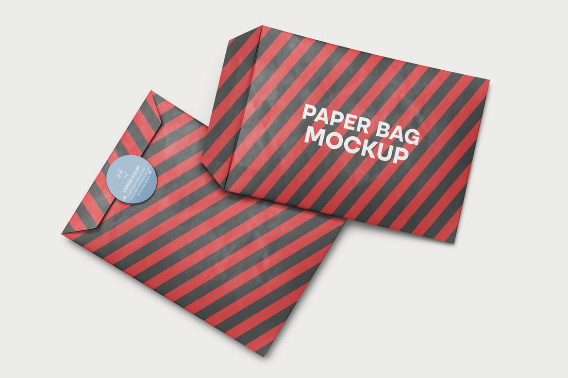 Craft Paper Bags Treat Candy Bag Mockup