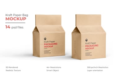 Karft Paper Packaging Mockup