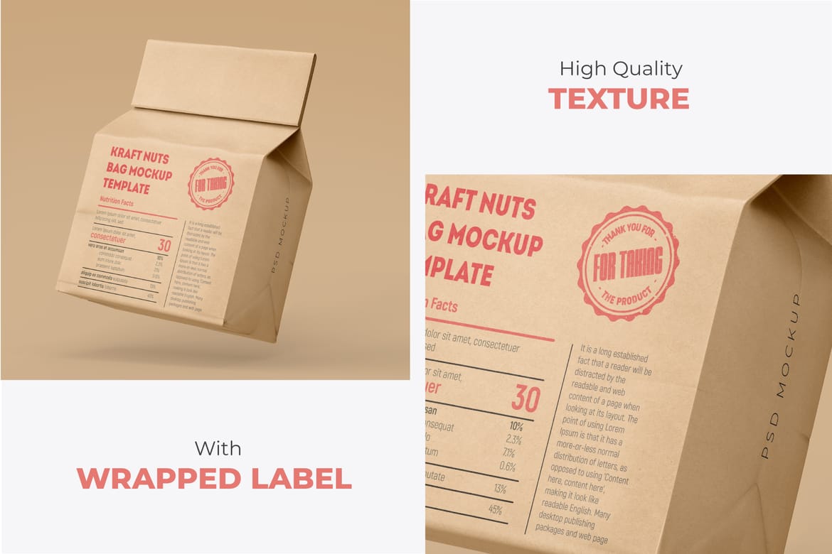 Karft Paper Packaging Mockup
