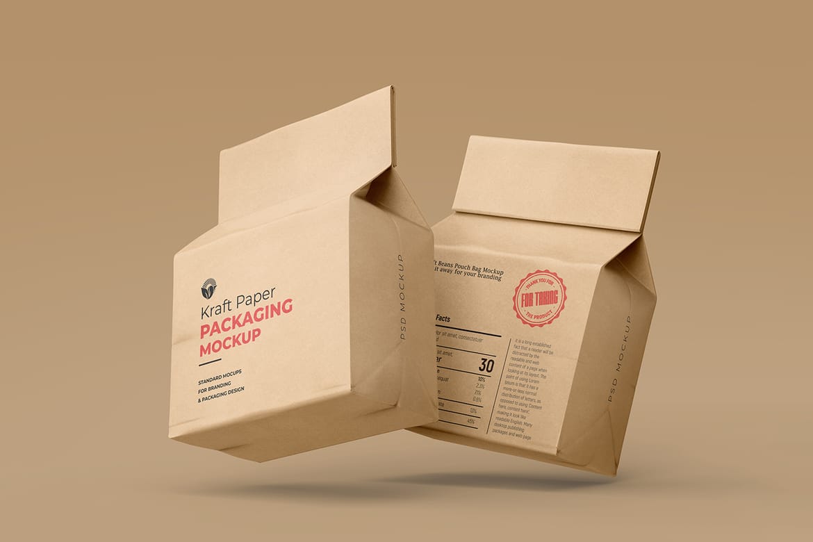 Karft Paper Packaging Mockup