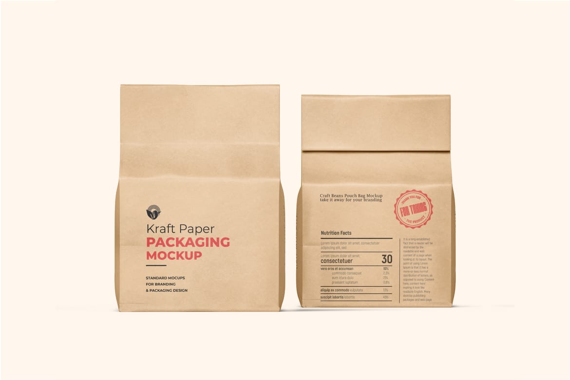 Karft Paper Packaging Mockup