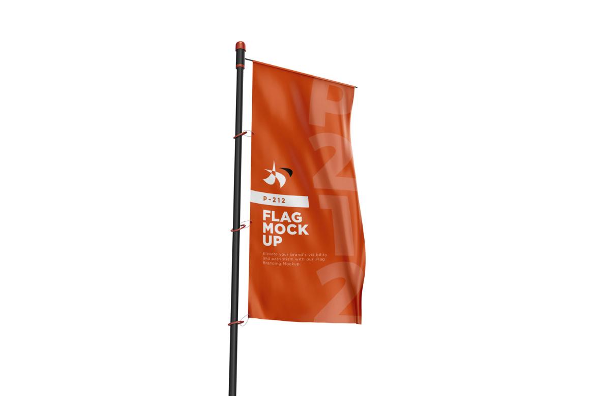 Stand Out Customizable Flag Mockup