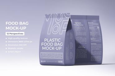 Food Packaging Bag Mockup
