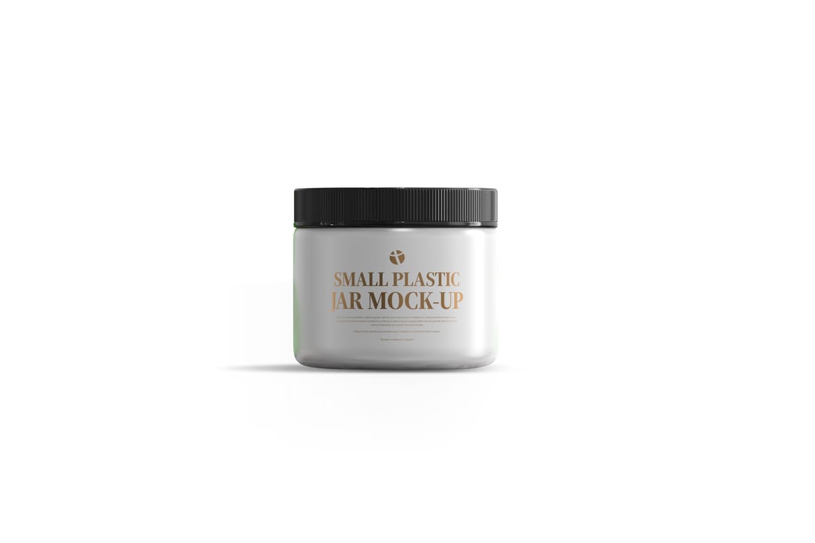 Plastic Small Jar PSD Mockup