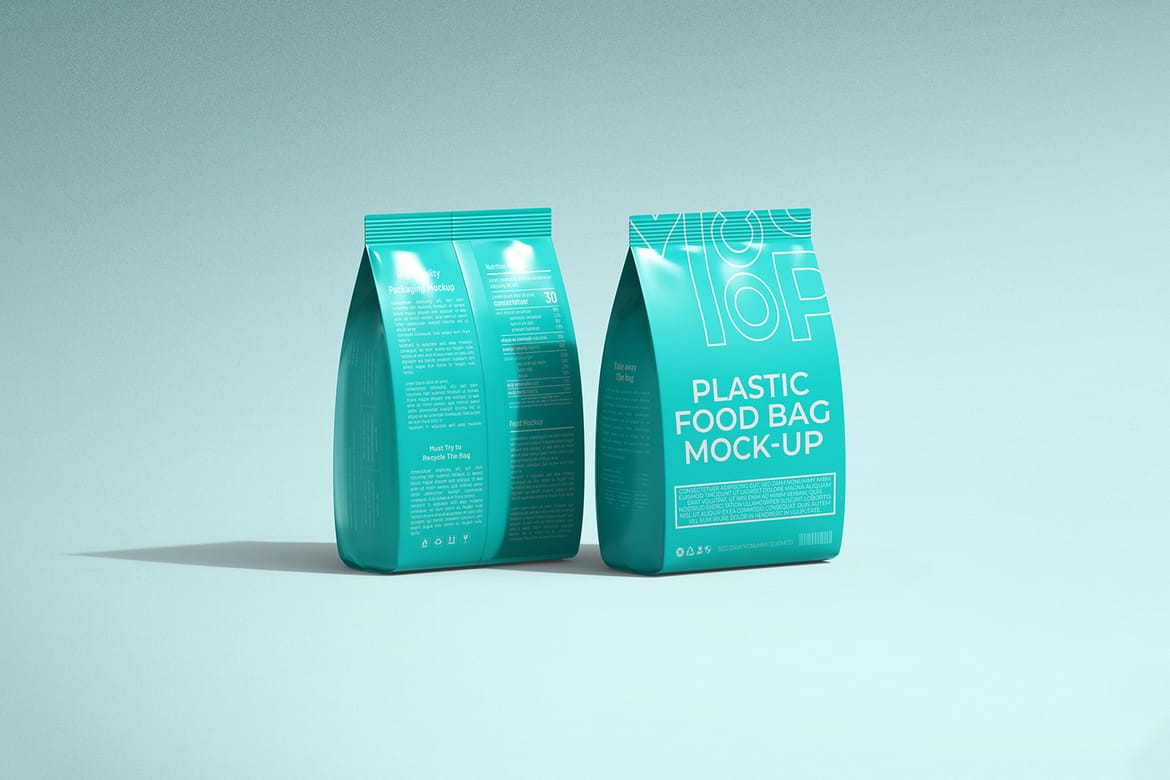 Food Packaging Bag Mockup