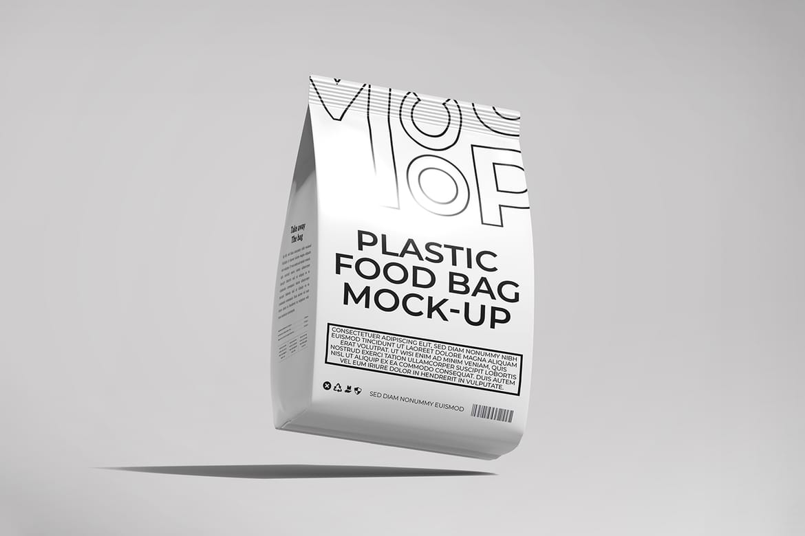 Food Packaging Bag Mockup