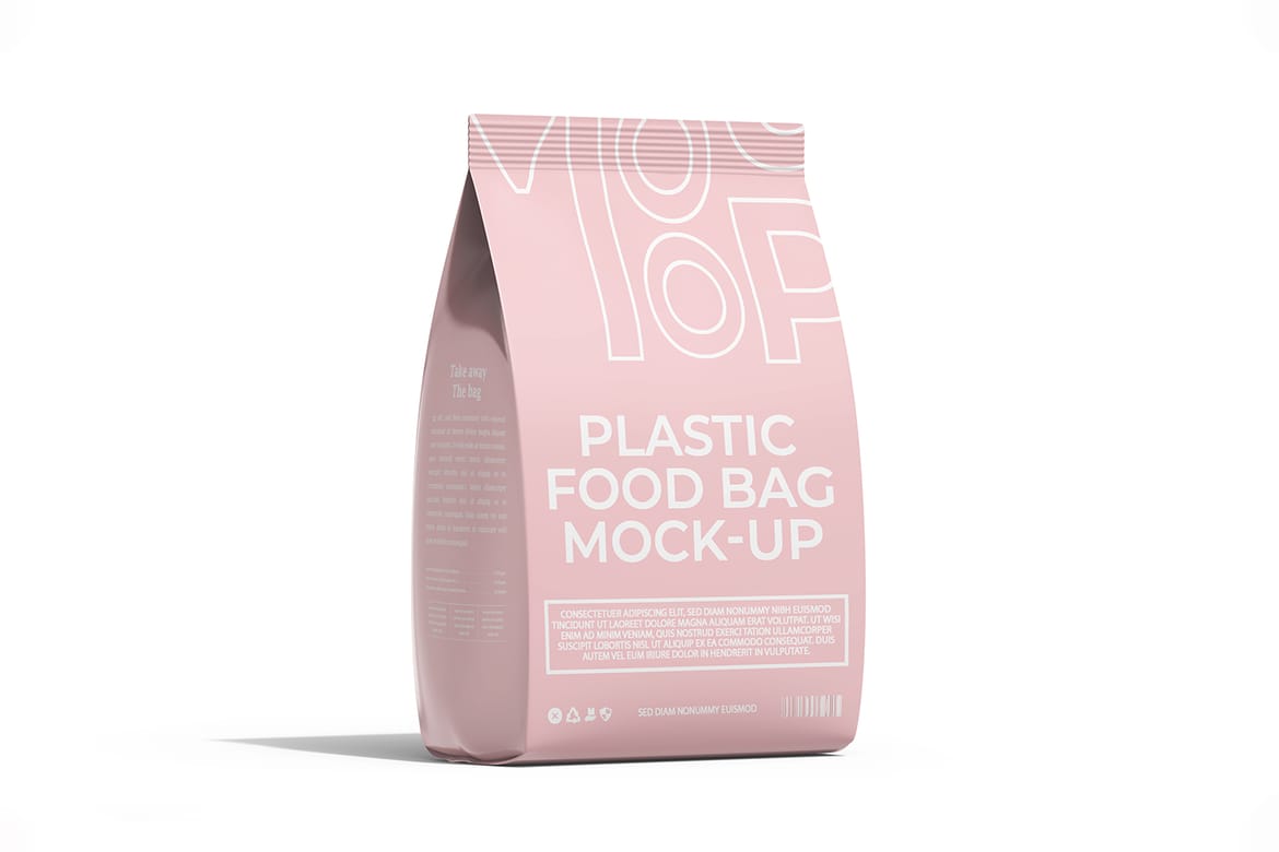 Food Packaging Bag Mockup