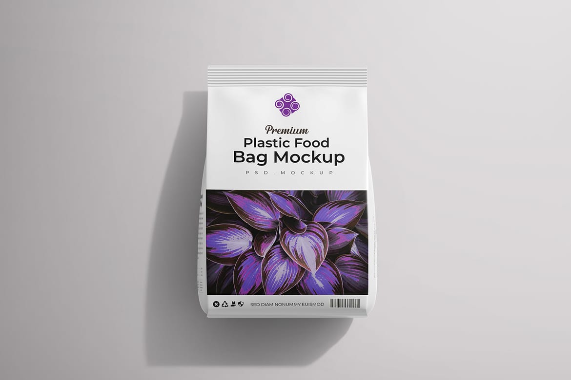 Food Packaging Bag Mockup