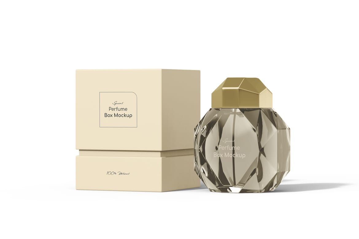 Perfume Box Packaging Mockup