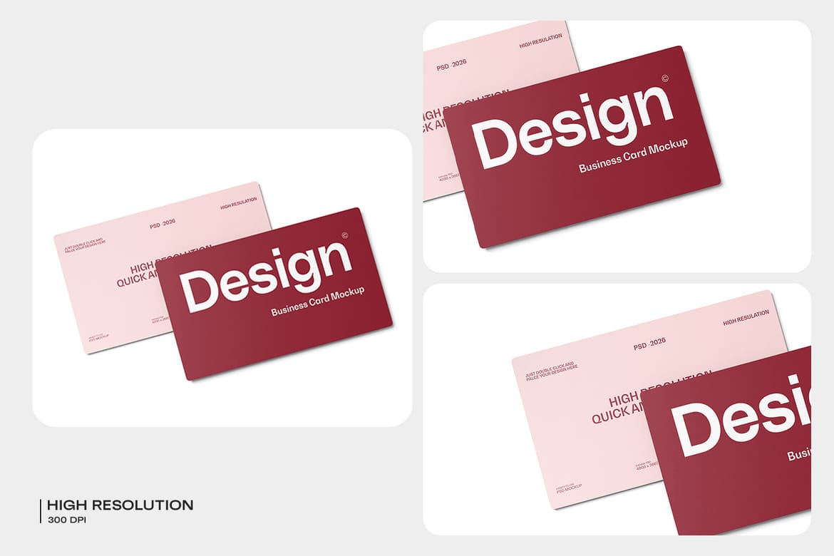 Corporate Business Card Mockup