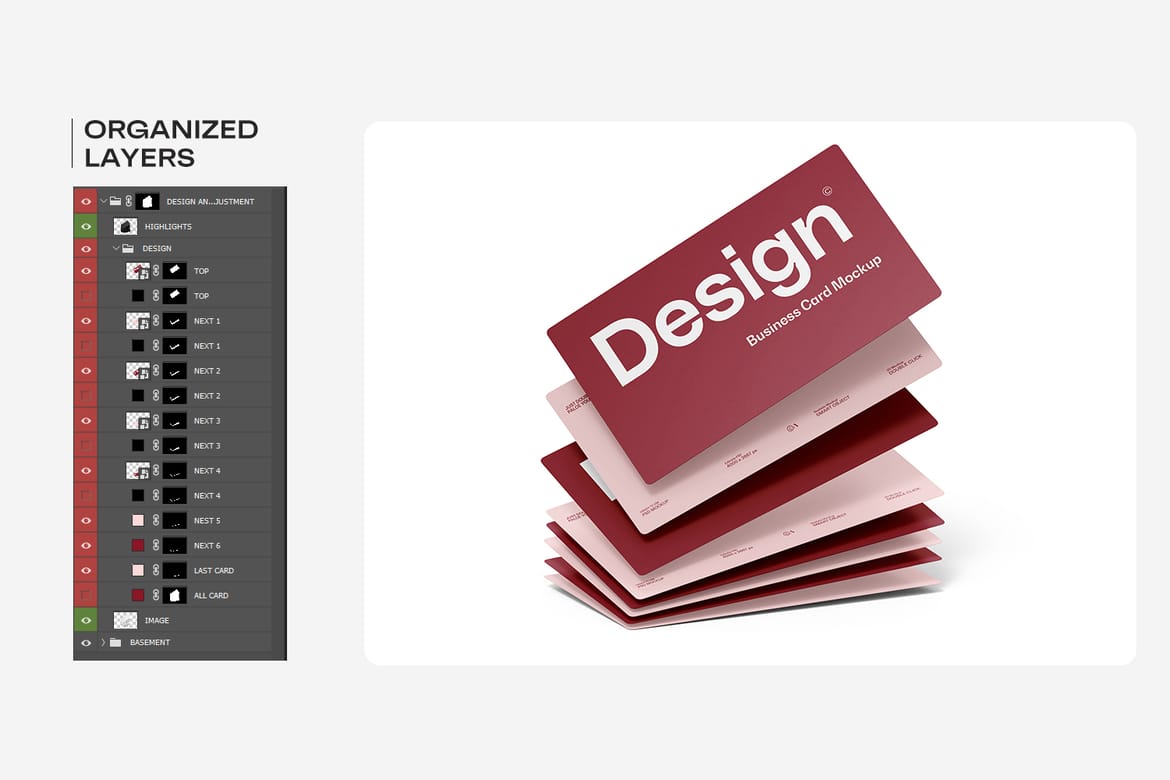 Corporate Business Card Mockup
