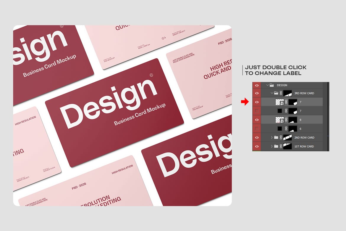 Corporate Business Card Mockup
