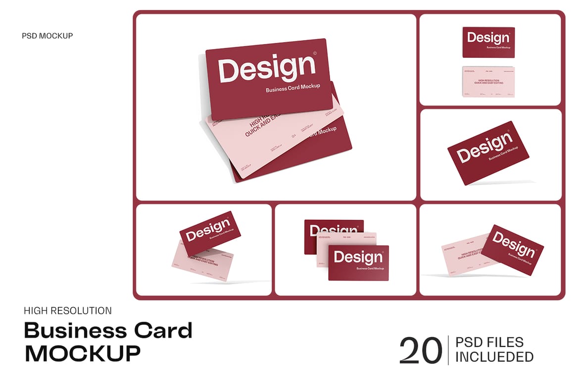 Corporate Business Card Mockup