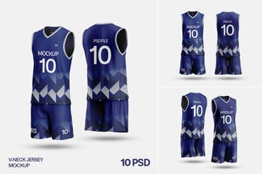 Basketball Jersey and Shorts Mockup