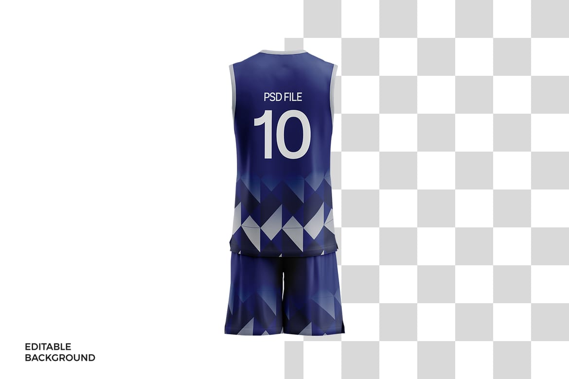 Basketball Jersey and Shorts Mockup