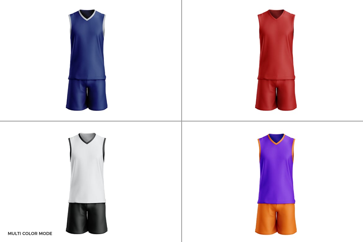 Basketball Jersey and Shorts Mockup