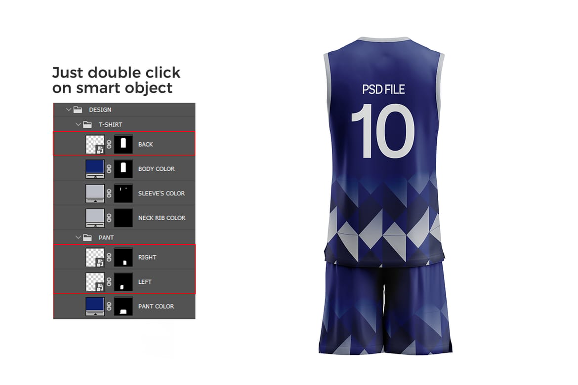 Basketball Jersey and Shorts Mockup