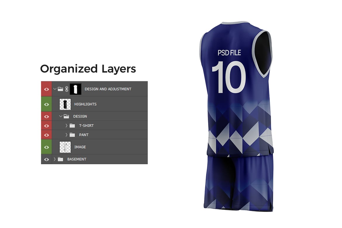 Basketball Jersey and Shorts Mockup