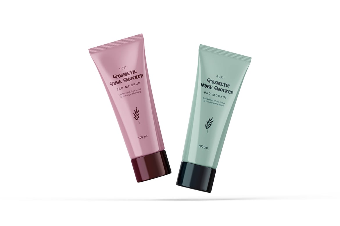 Glossy Finish Tube Mockup for Corporate Branding