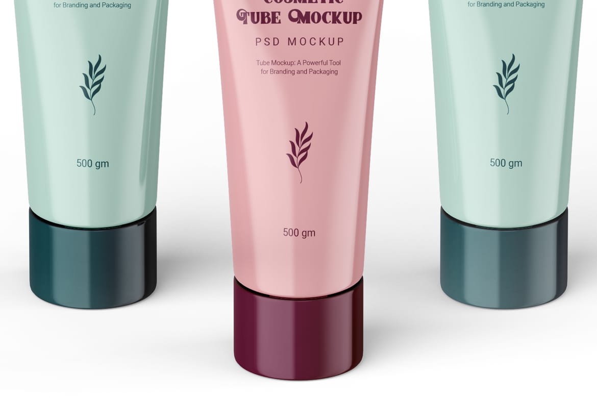 Glossy Finish Tube Mockup for Corporate Branding