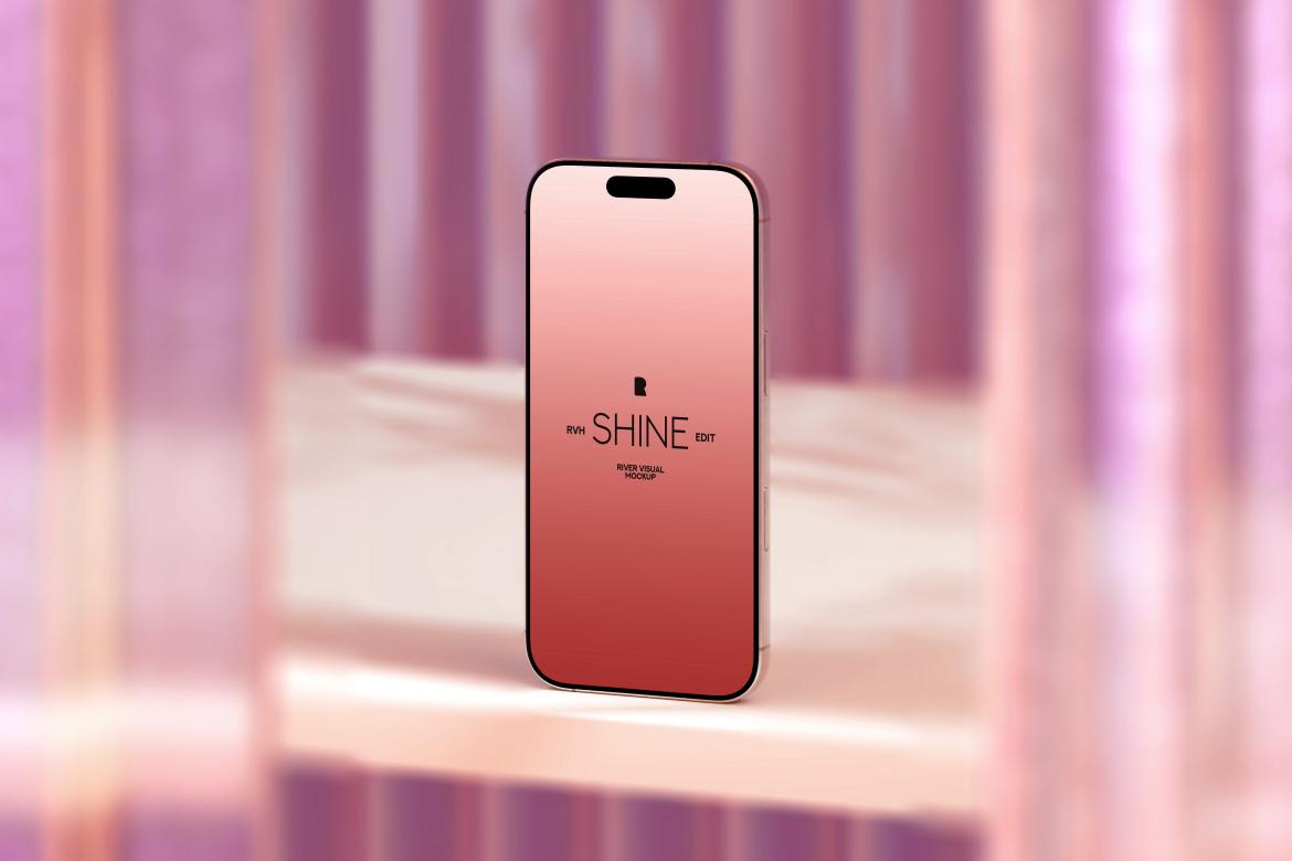 iPhone 16 Pro Shine Series Free Mockup
