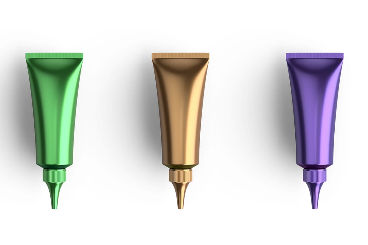 Matte Nozzle Plastic Cosmetic Tube Mockup