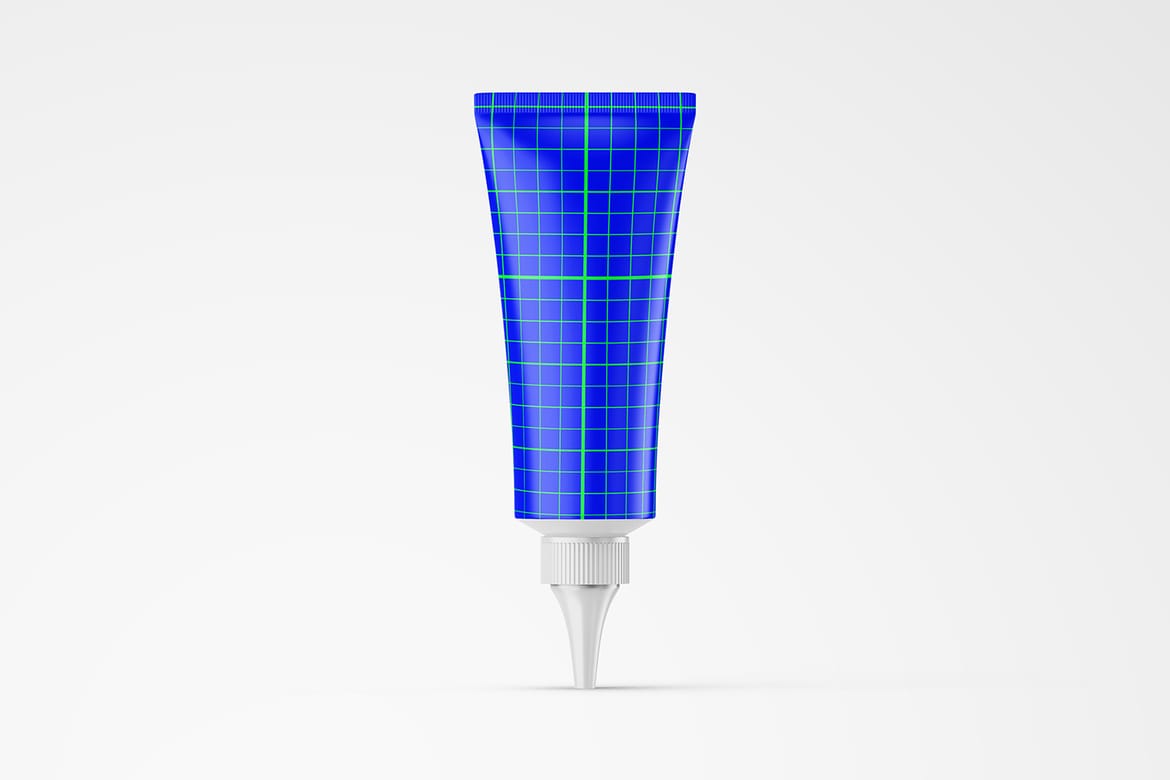 Matte Nozzle Plastic Cosmetic Tube Mockup