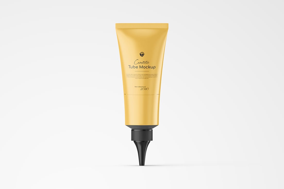 Matte Nozzle Plastic Cosmetic Tube Mockup