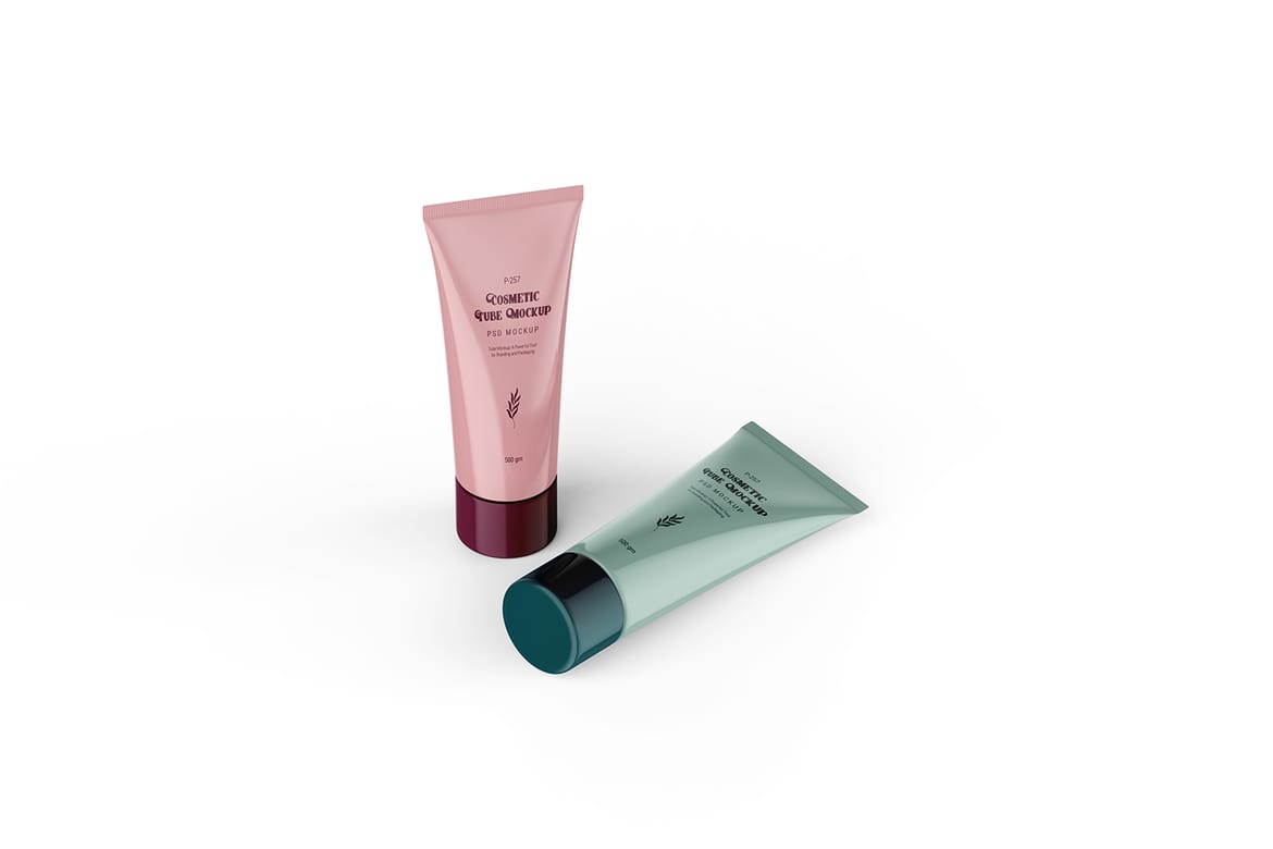 Glossy Finish Tube Mockup for Corporate Branding