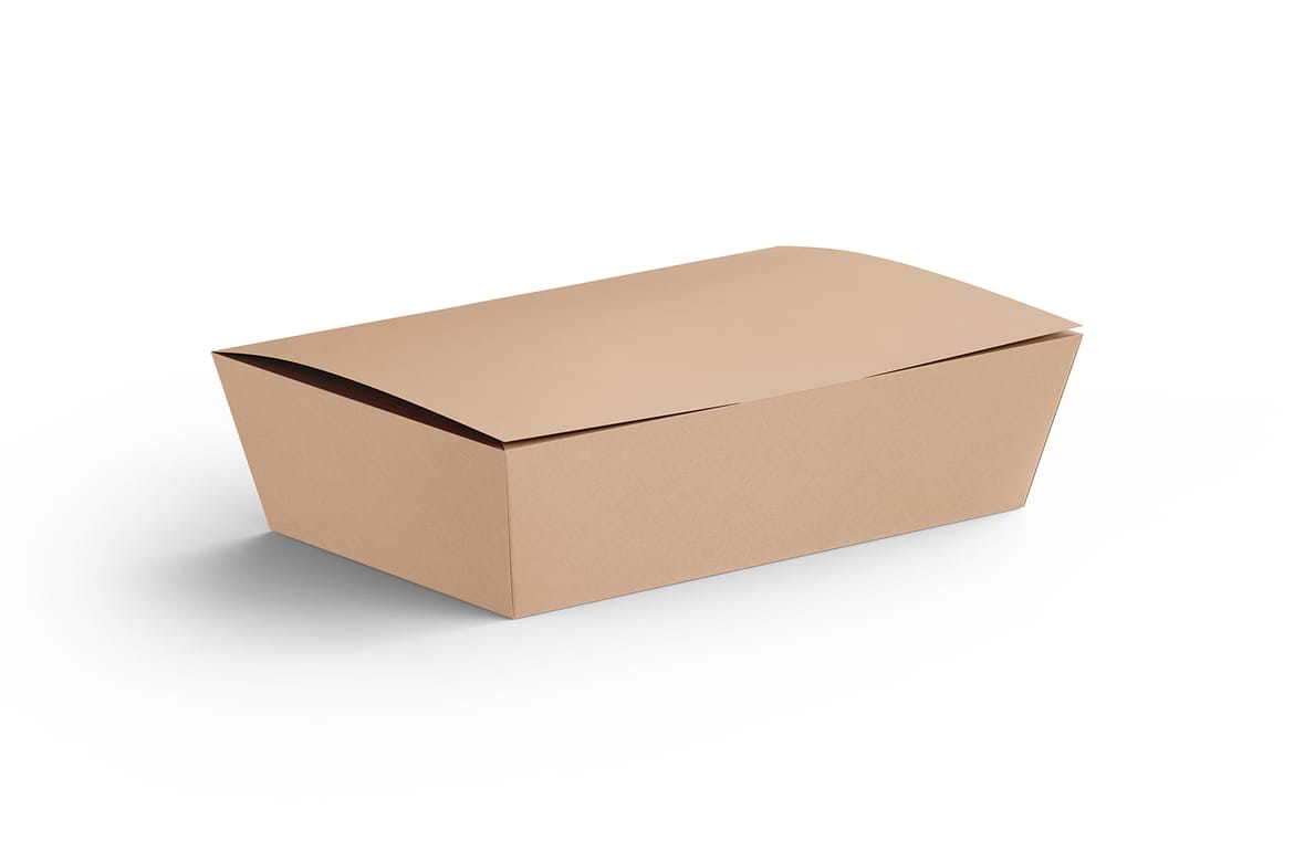Eco Packaging Paper Food Box Mockup