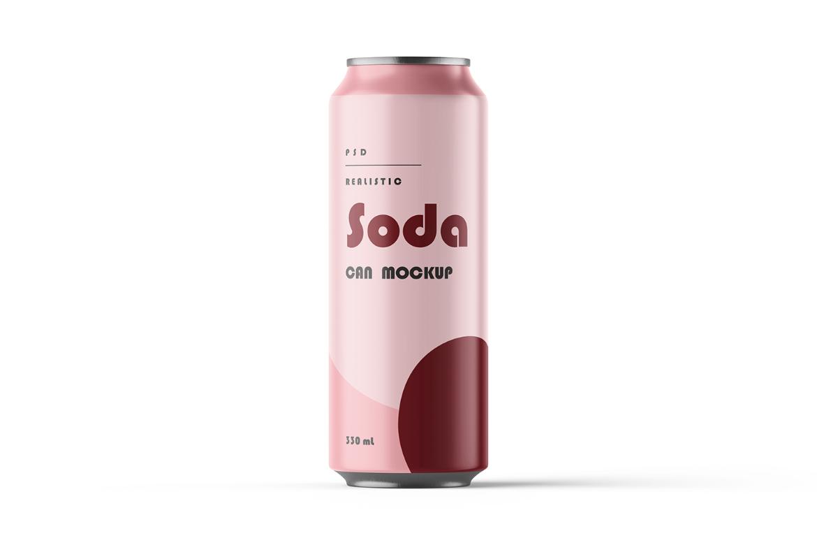 Realistic Soda Can Mockup
