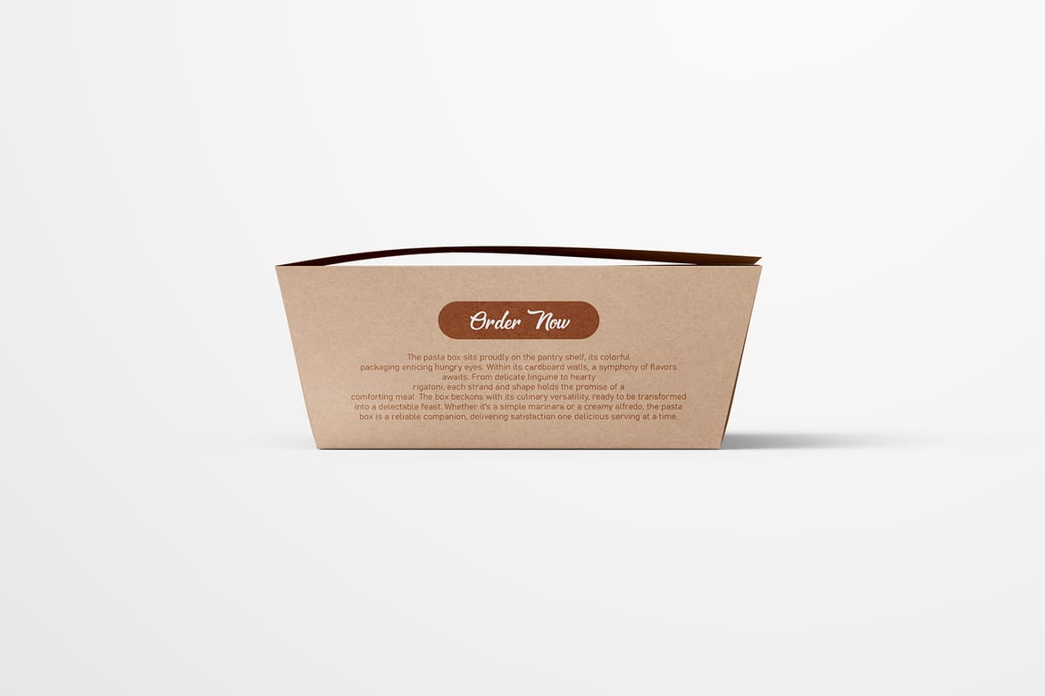Eco Packaging Paper Food Box Mockup