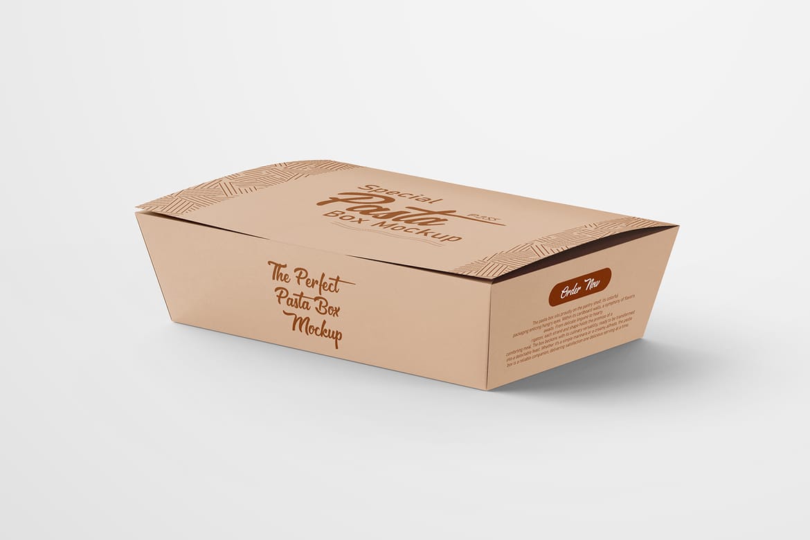 Eco Packaging Paper Food Box Mockup