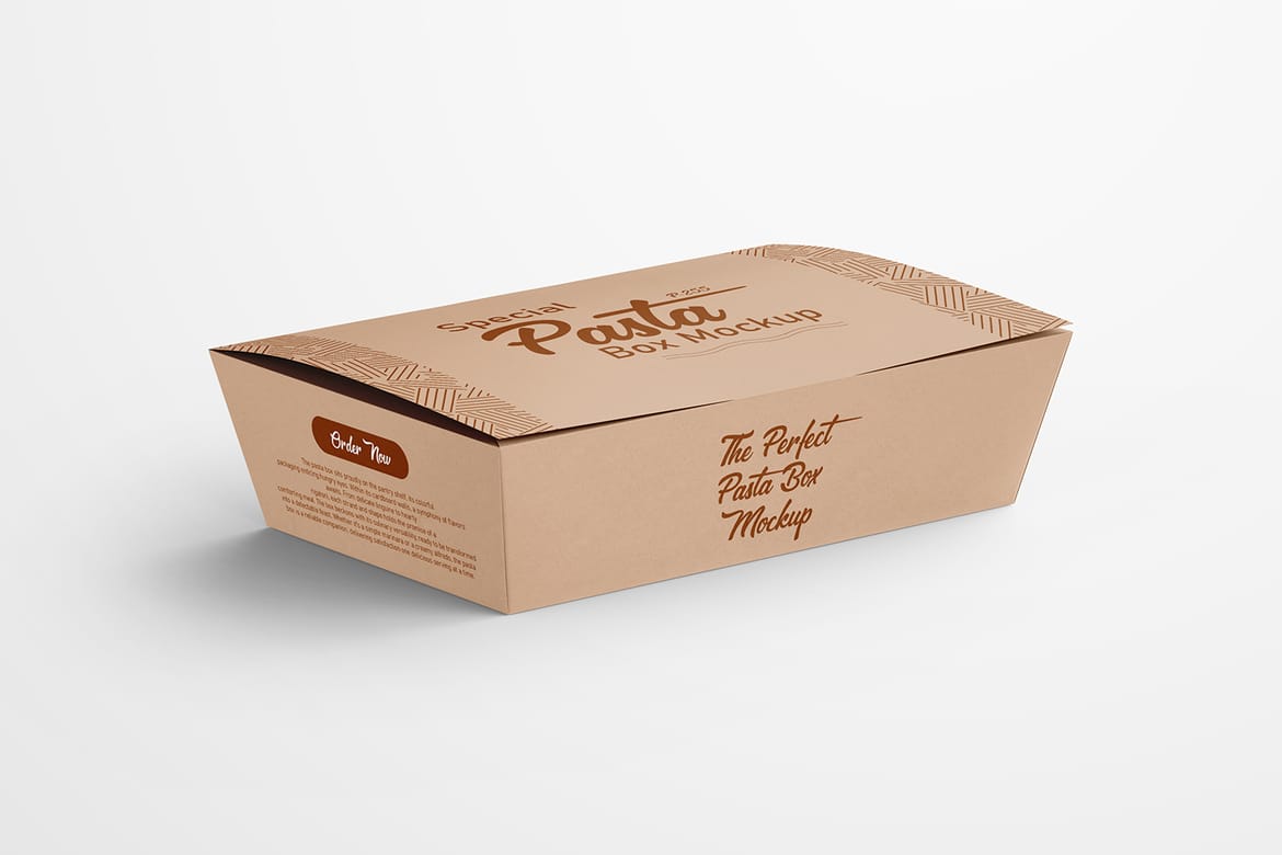 Eco Packaging Paper Food Box Mockup