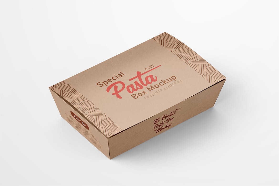 Eco Packaging Paper Food Box Mockup