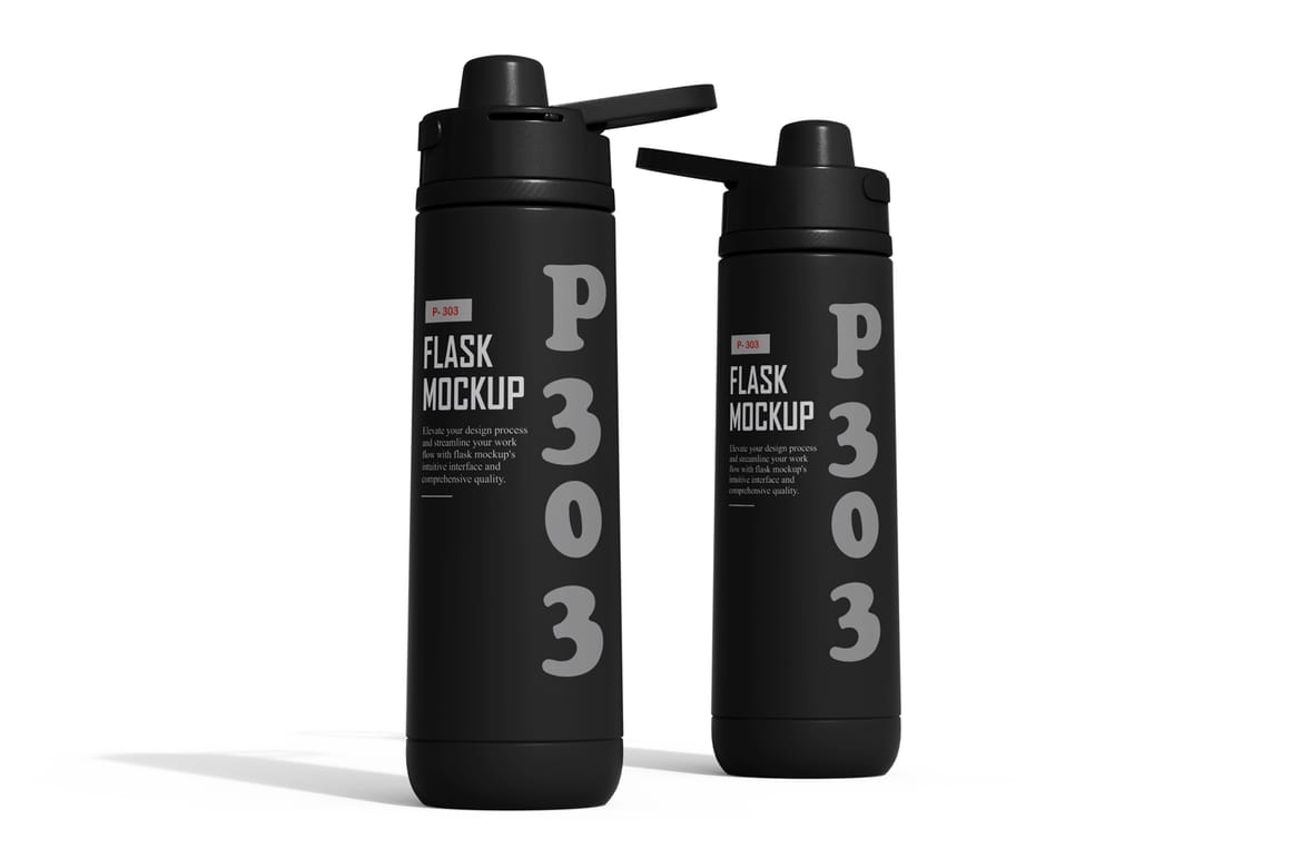 Sports Water Bottle Mockup 