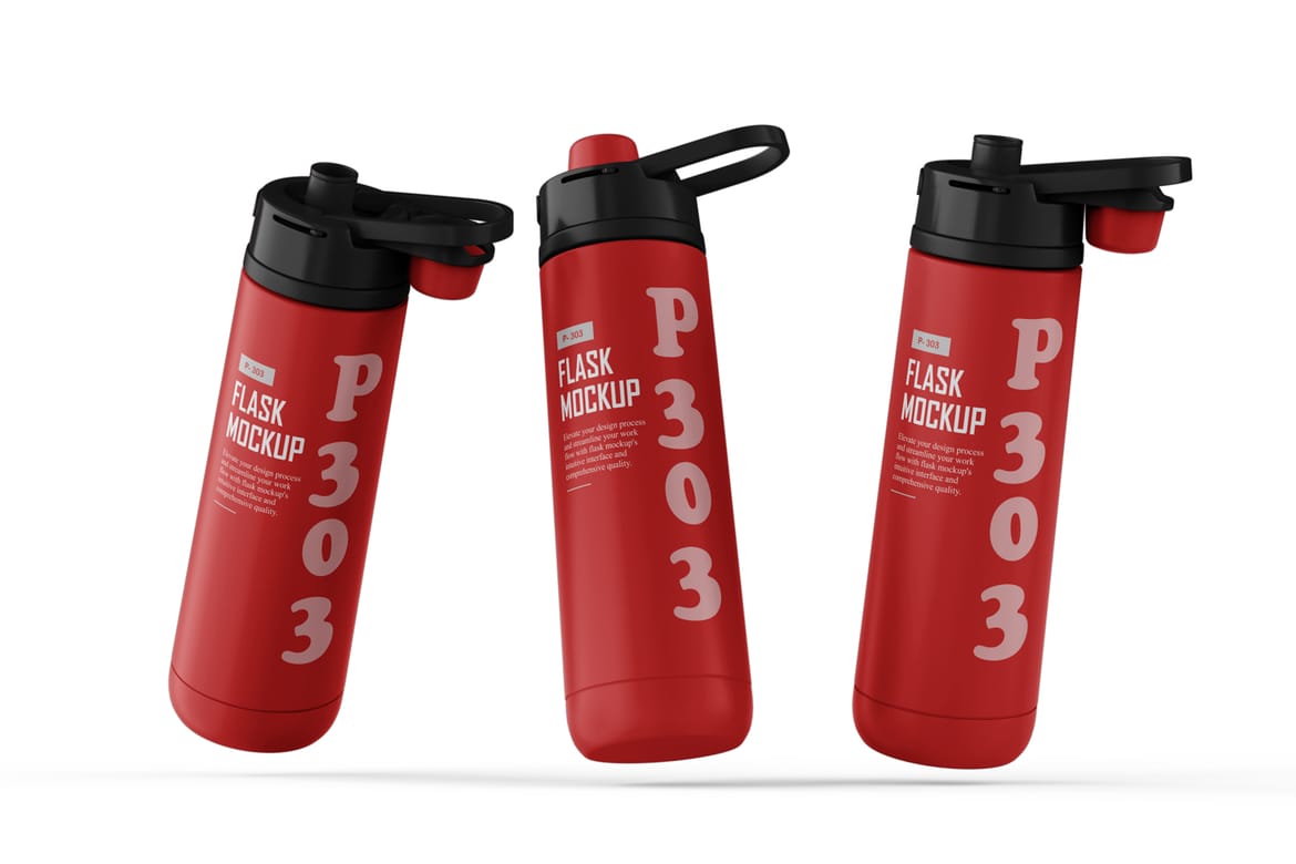 Sports Water Bottle Mockup 